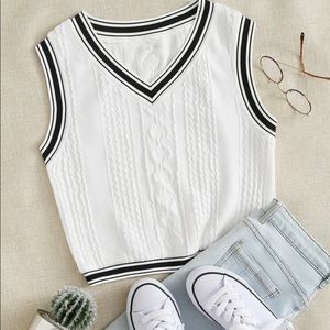 Shein Cropped Sweater Vest